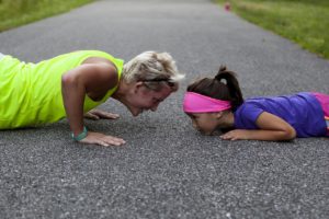 You can exercise with kinds and could be fun
