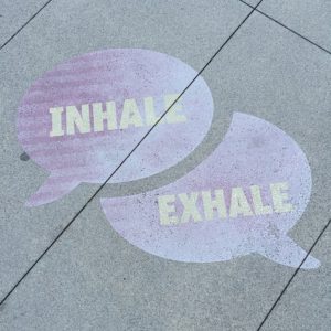 Inhale and exhale when doing yoga poses