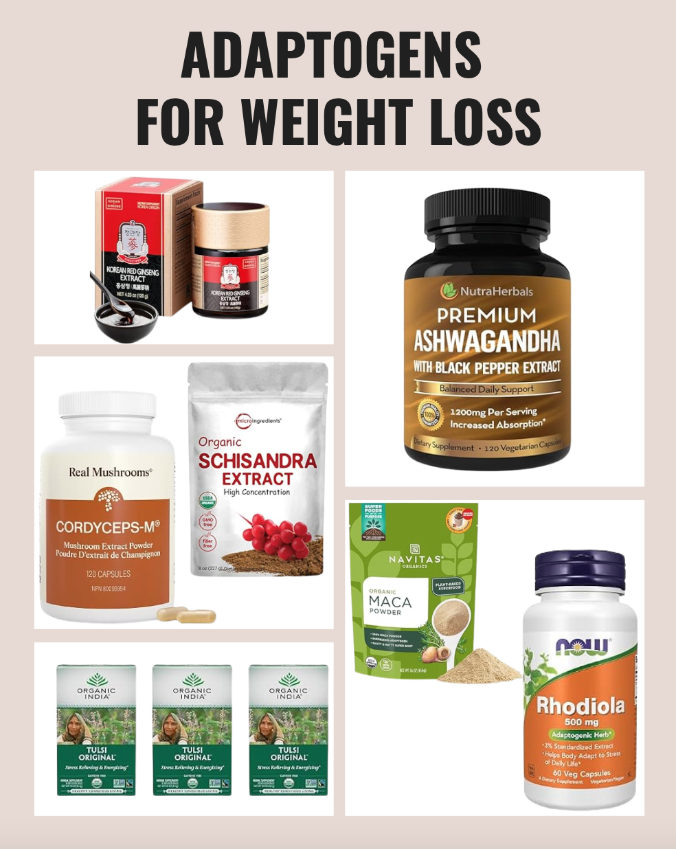 Adaptogens for weight loss