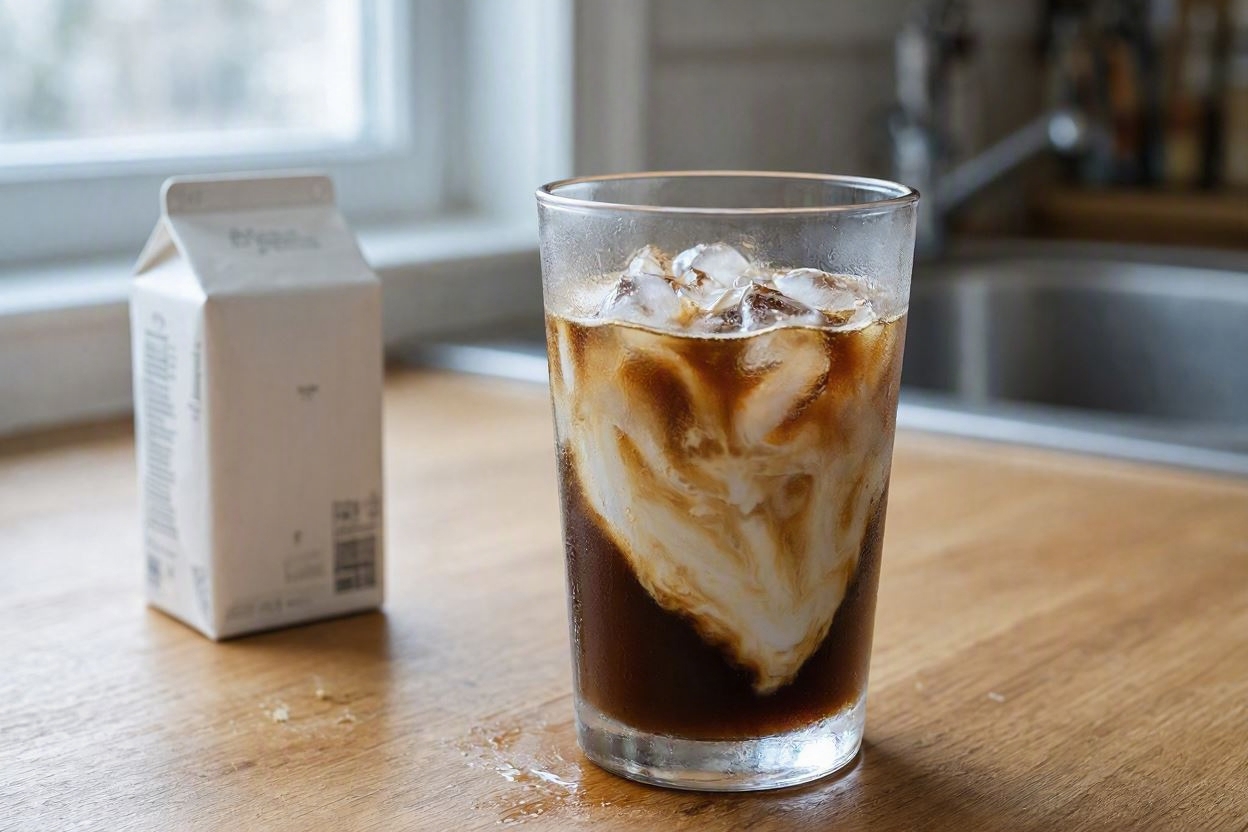 cold brew coconut iced coffee swirl