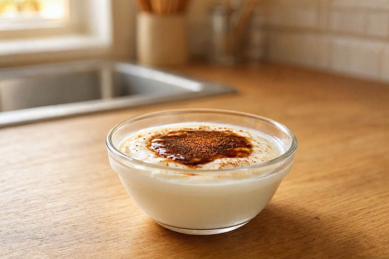 instant coffee affogato style bowl
