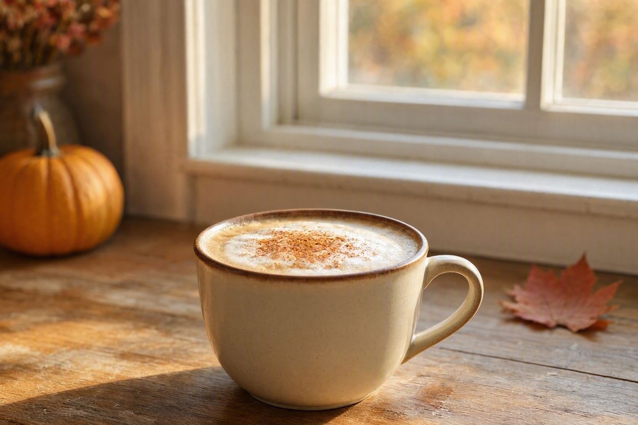 pumpkin spice protein latte mug